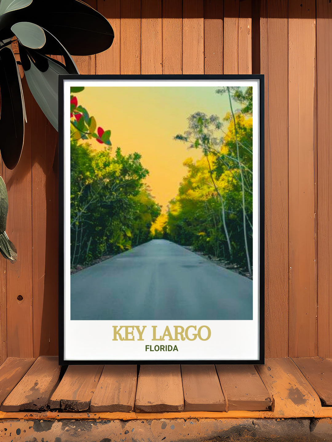 Key Largo travel print and Dagny Johnson Key Largo Hammock Botanical State Park modern decor bring a refreshing tropical aesthetic into your space with stunning details and vibrant colors perfect for any nature lover or Florida enthusiast seeking unique wall art.