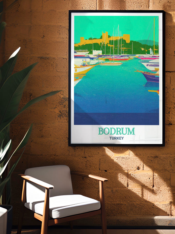 Bodrum Marina modern prints designed to bring the serene ambiance of Bodrum Turkey into your home. These Turkey prints are perfect for anyone seeking unique and elegant wall art that celebrates the beauty of Turkish coastal life.