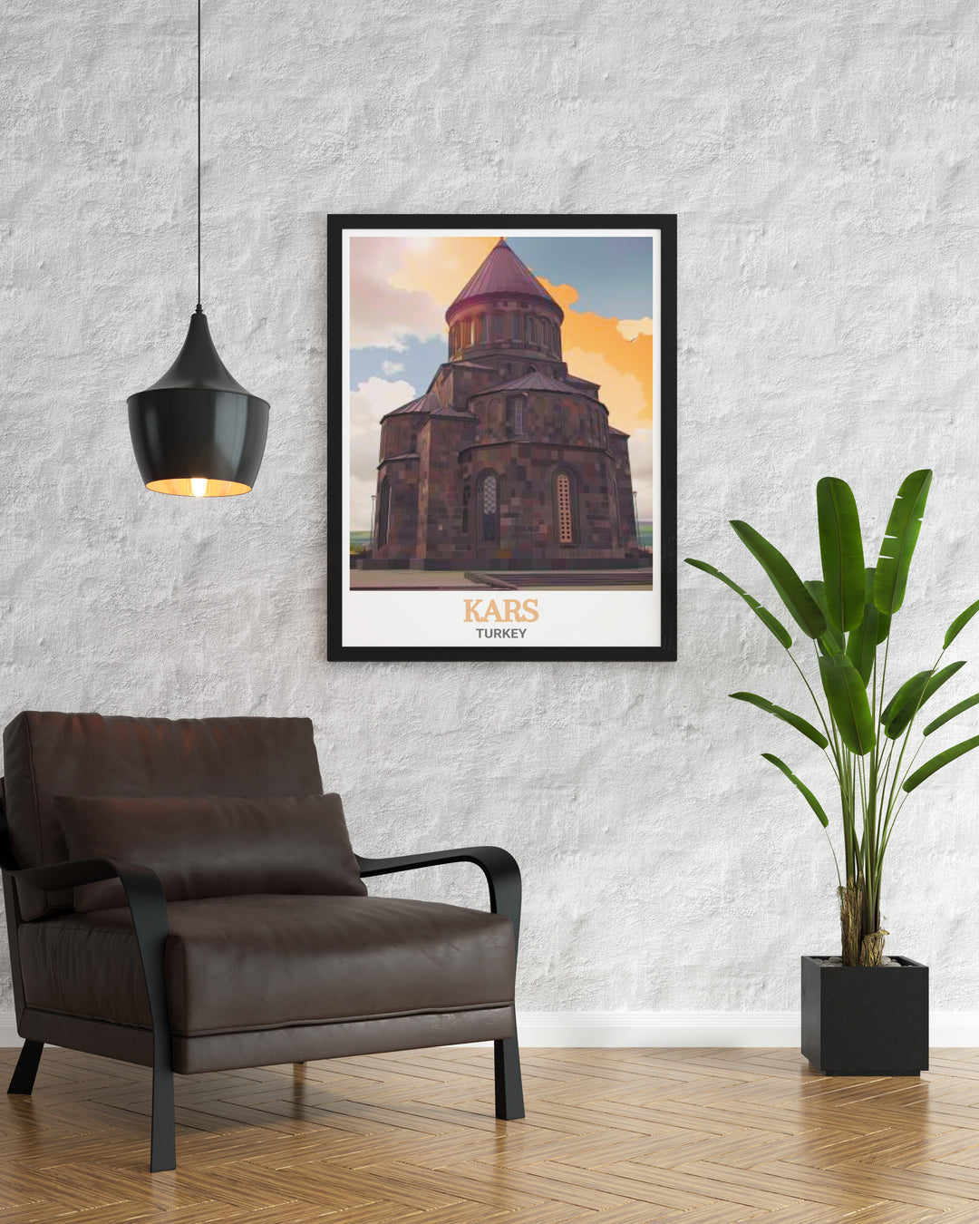 Church of the Holy Apostles depicted in stunning modern prints ideal for Turkey travel art enthusiasts these wall decor pieces bring the grandeur of Kars ancient architecture into your home making them perfect for creating a timeless and elegant atmosphere