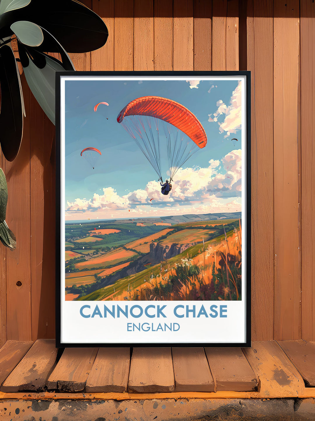 The Chase vintage print brings a classic touch to your decor. Featuring the lush woodlands and diverse wildlife of Cannock Chase, this artwork is perfect for those who love British nature. An ideal gift for nature lovers and outdoor enthusiasts.