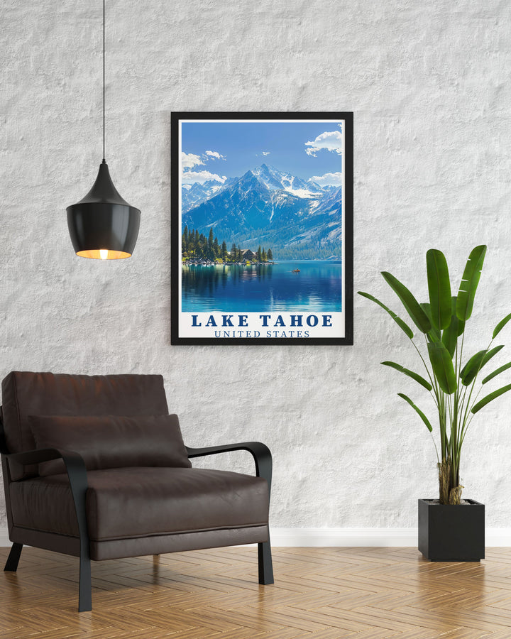 This Personalized Gift featuring a Lake Tahoe Photo in Sierra Nevada is a unique and thoughtful present for birthdays anniversaries or special celebrations