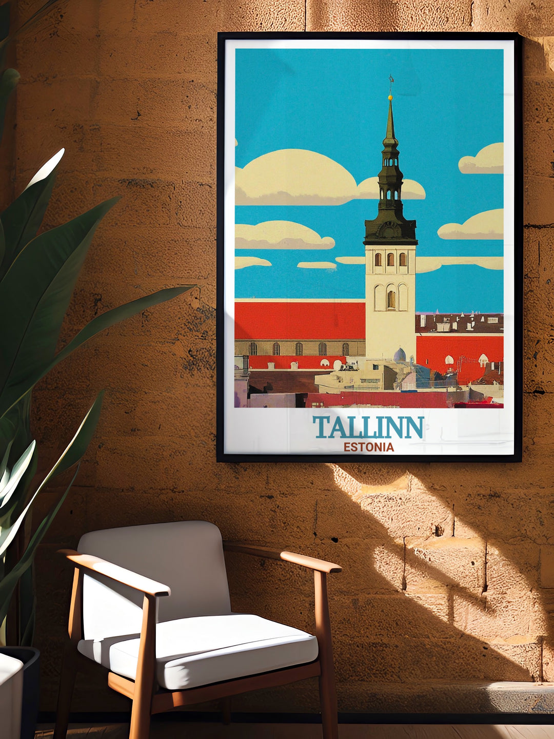 A beautifully crafted Estonia wall art print featuring Toompea Castle in Tallinn. This artwork captures the essence of Estonias rich history and cultural heritage, making it an excellent choice for home decor or a thoughtful travel gift for those who love historic landmarks.