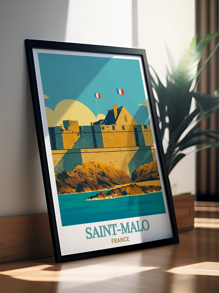 Perfect wall decor for any home our Fort National framed prints bring the historical charm of Saint Malo to your interior design