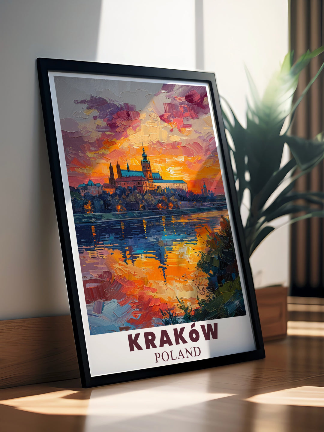 This detailed Krakow art print highlights the grandeur of Wawel Castle, making it a striking addition to your wall décor. Ideal for those with a passion for European travel and Polish history, this poster is both elegant and timeless.