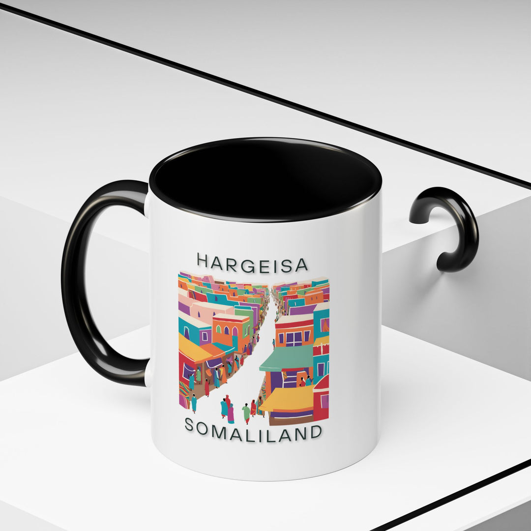 Enjoy your favorite beverage with this Hargeisa mug highlighting the city’s unique culture and scenic beauty. Dishwasher-safe and durable, it is a meaningful gift or keepsake for fans of Hargeisa’s natural charm.