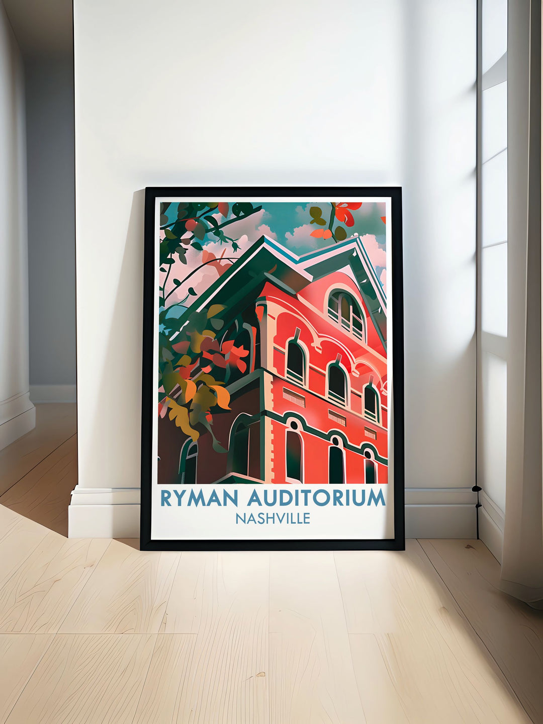 Ryman Auditorium framed prints perfect wall decor country music art stunning modern artwork Nashville Tennessee home decor