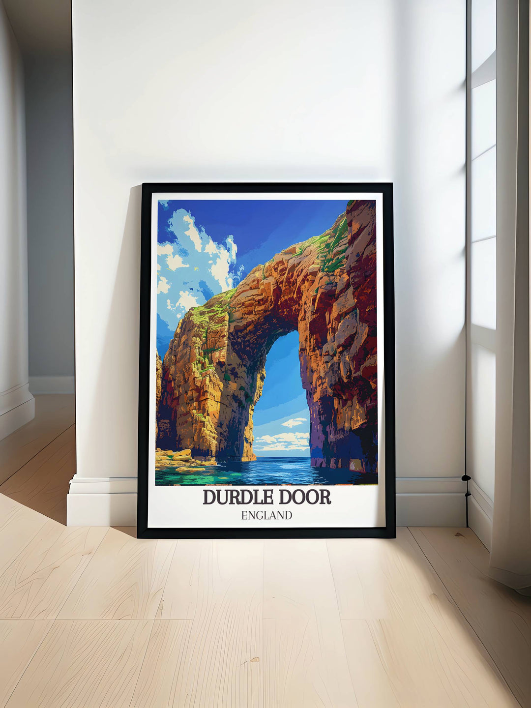 Durdle Door Arch at the Jurassic Coast captured in stunning Dorset photography perfect for enhancing home decor with vintage travel prints and elegant wall art showcasing the natural beauty of Dorset ideal for gifts and interior design inspiration.