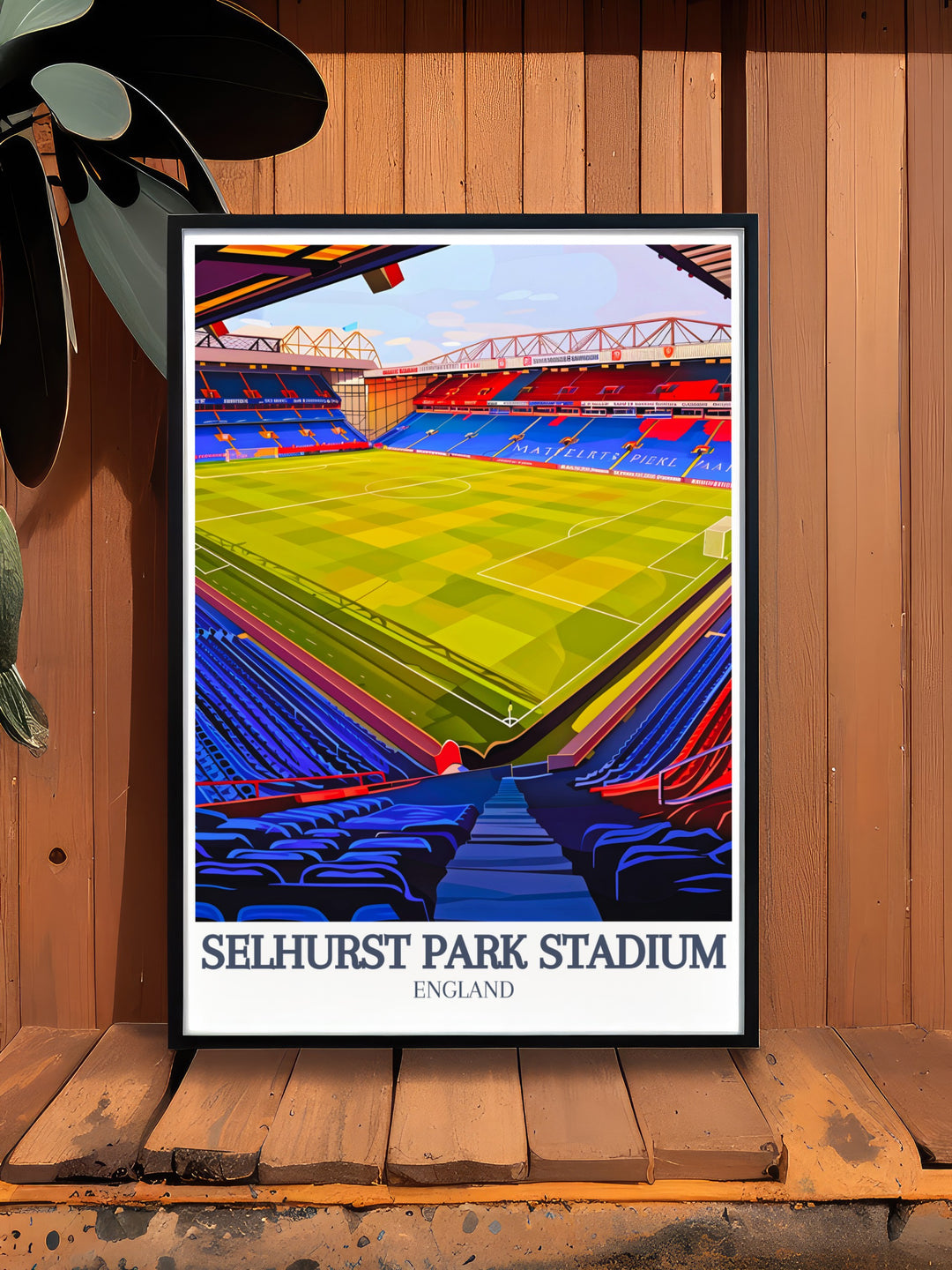 Beautiful Selhurst Park Gift featuring Main Stand and Arthur Wait Stand ideal for commemorating special football moments and enhancing your decor