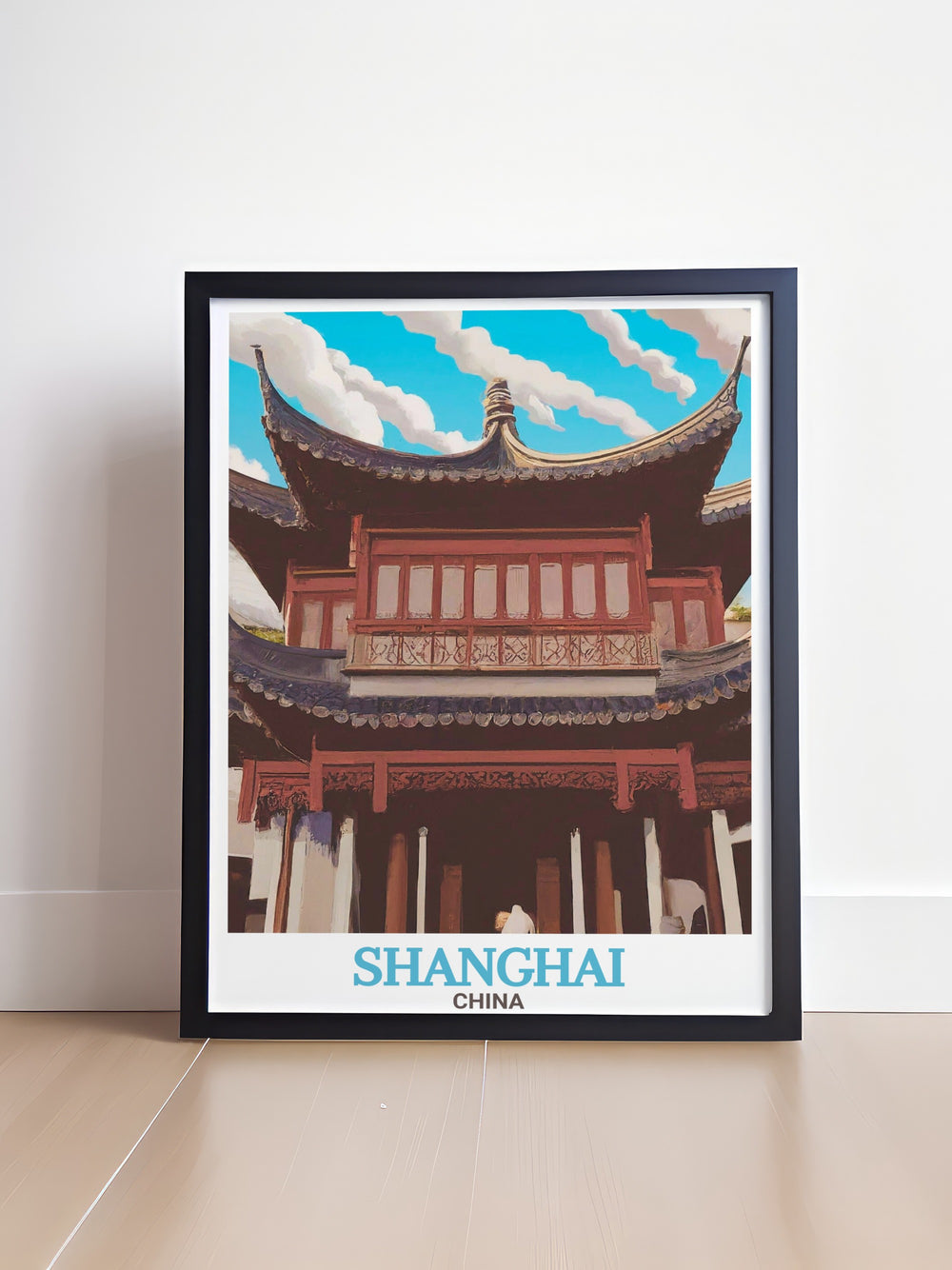 Featuring the intricate design of Yu Garden, this Shanghai art print beautifully showcases the gardens tranquil ambiance with its traditional Chinese architecture and lush surroundings. Perfect for travel enthusiasts and lovers of Chinese culture, this poster is a stunning addition to any home decor.