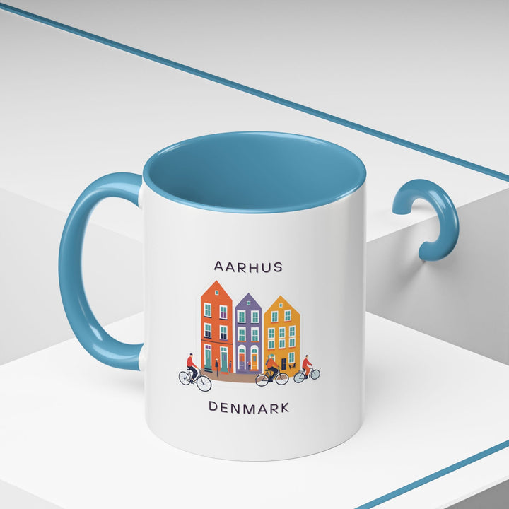 This Aarhus Tea Mug celebrates Denmark with exquisite design and vibrant details. Perfect as a coffee mug or tea mug, its a durable keepsake for travelers, Danish design lovers, or anyone who cherishes meaningful gifts.