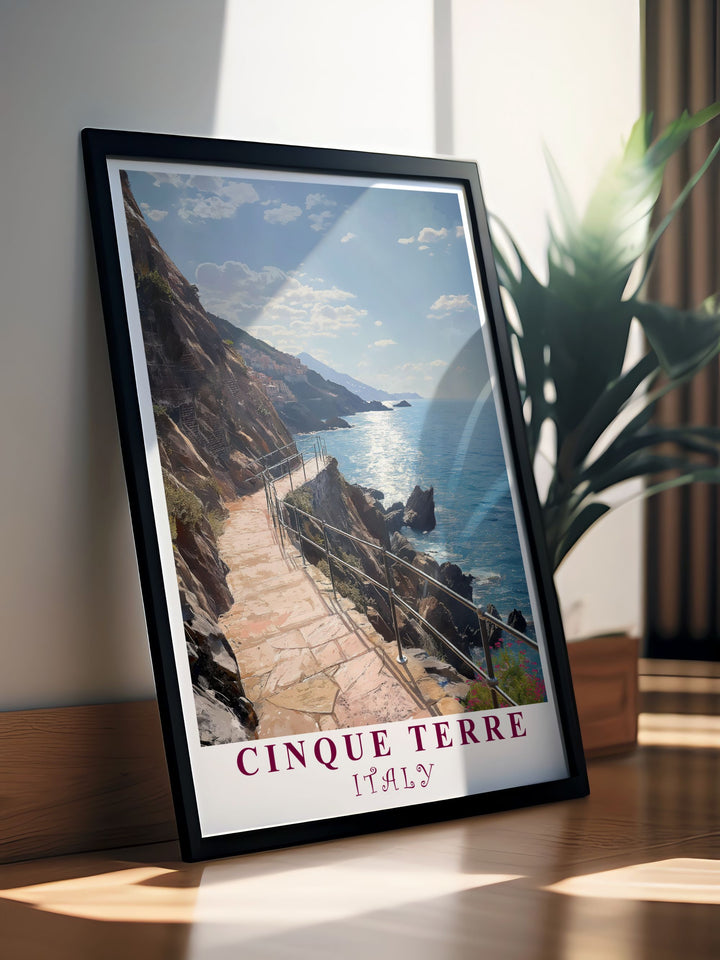 Path of Love photo capturing the essence of Cinque Terre a stunning piece of wall art that brings the charm and beauty of this iconic Italian village to your living space perfect for colorful art enthusiasts.