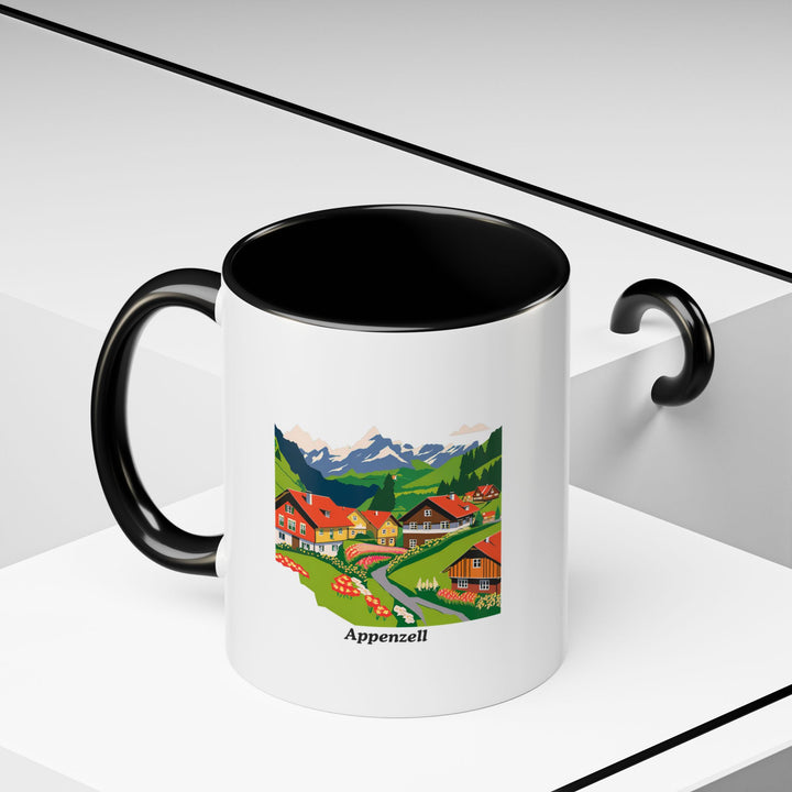 This Appenzell mug captures the peaceful beauty of Switzerland. Perfect for anyone who enjoys nature or has visited Appenzell, this mug is designed with beautiful landscape artwork. It’s microwave and dishwasher safe, making it ideal for daily use.