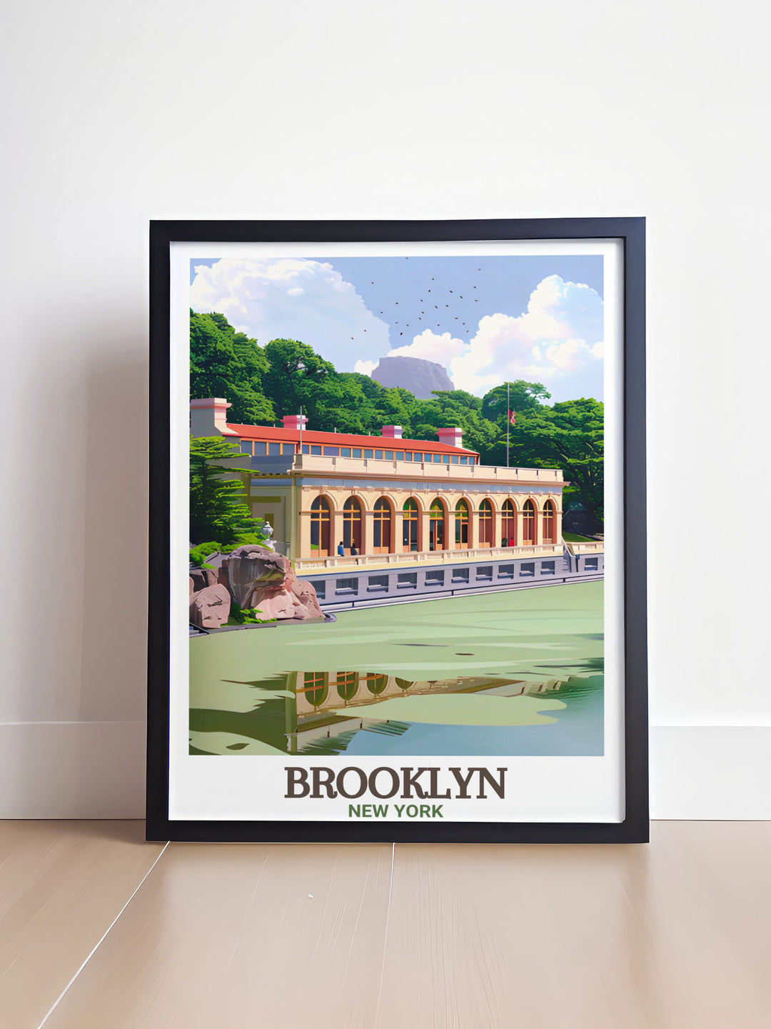 Vintage Prospect Park print offering a timeless depiction of the parks natural beauty perfect for enhancing your home decor with a nostalgic and serene piece of wall art