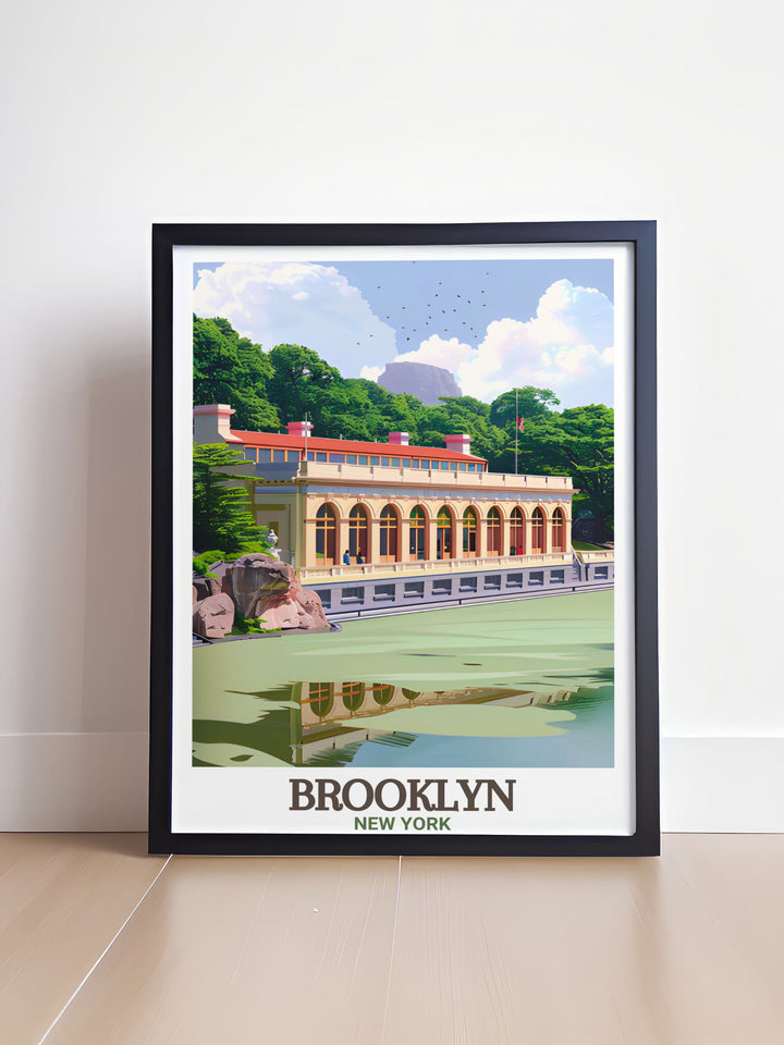 Vintage Prospect Park print offering a timeless depiction of the parks natural beauty perfect for enhancing your home decor with a nostalgic and serene piece of wall art
