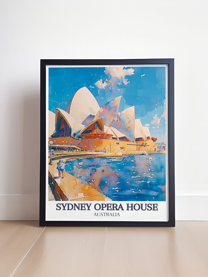 Sydney Harbour modern prints capturing the iconic landmarks of Circular Quay Sydney Harbour perfect wall decor for offices and homes with a love for Australia Art