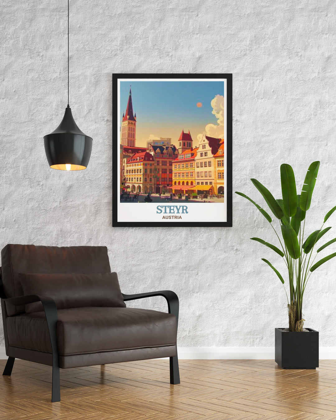 Custom artwork of Bummerlhaus, Steyr, Austria, offering a unique perspective on this historic landmark. This print is an excellent choice for anyone looking to bring the beauty and tranquility of Bummerlhaus into their home.