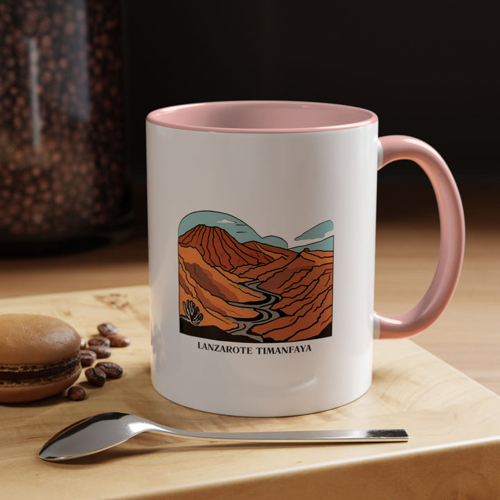 Enjoy the beauty of Lanzarote with this Timanfaya National Park mug. Featuring vibrant artwork of the island’s volcanic landscape, this mug is a perfect souvenir or gift for nature lovers. Durable and microwave-safe, it combines style with practicality.