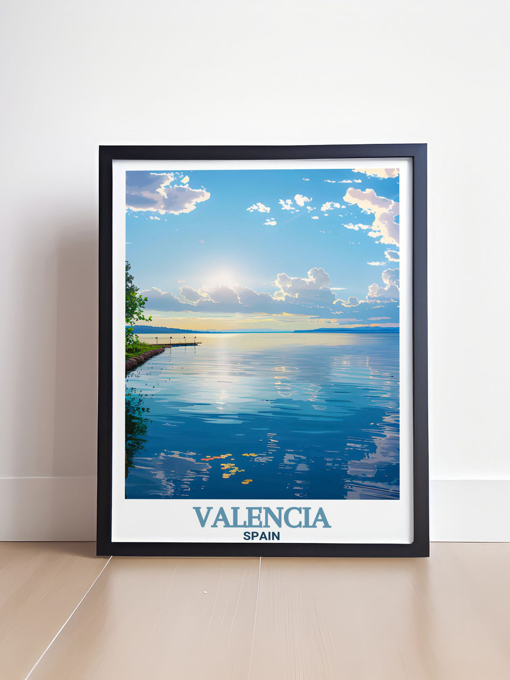 This Spain wall art features the dynamic mix of Valencias historic landmarks and the peaceful natural beauty of Albufera. Perfect for both contemporary and traditional settings, this poster captures the essence of Spains diverse landscapes.