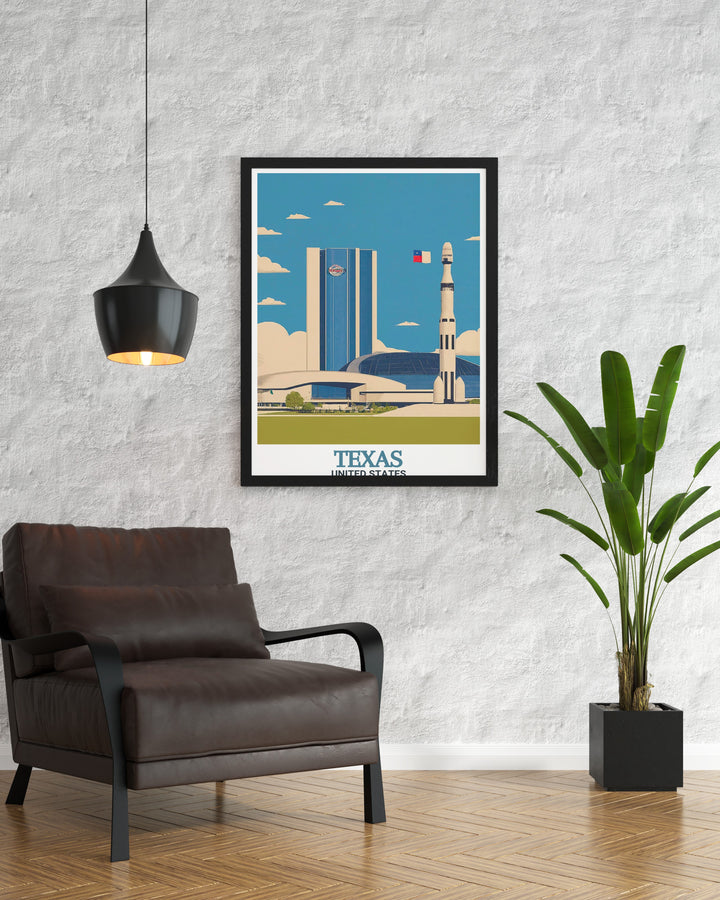 El Paso Texas Print highlighting the desert beauty of Guadalupe Mountains National Park. El Capitan and Guadalupe Peak Texas are depicted with incredible detail. Part of our collection featuring Space Center Houston.