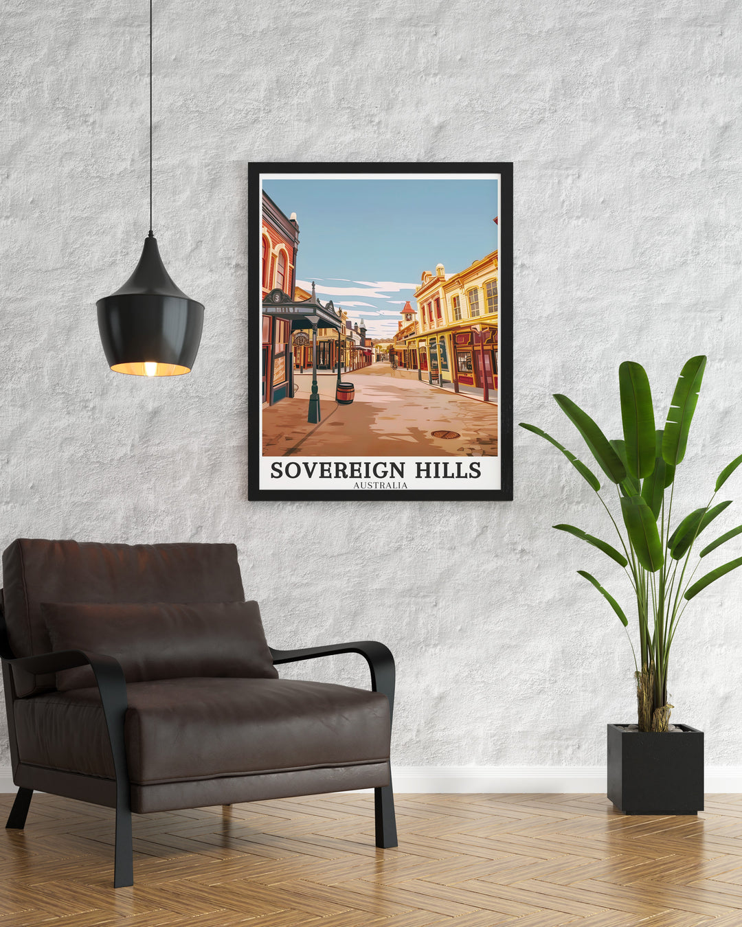 Stunning Victoria canvas art illustrating the picturesque beauty of Golden Point and its historical mining sites. This artwork serves as a timeless reminder of the regions golden past