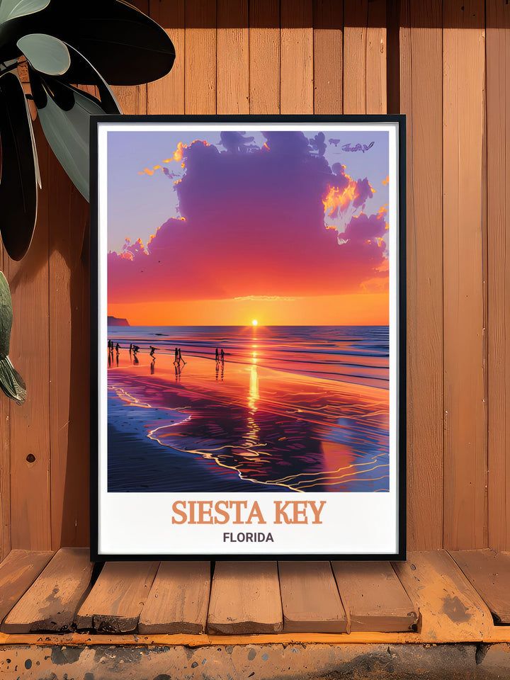 Matted Art Print of Siesta Key ideal for birthday gifts anniversary gifts or Christmas gifts enhancing Crescent Beach perfect wall decor.