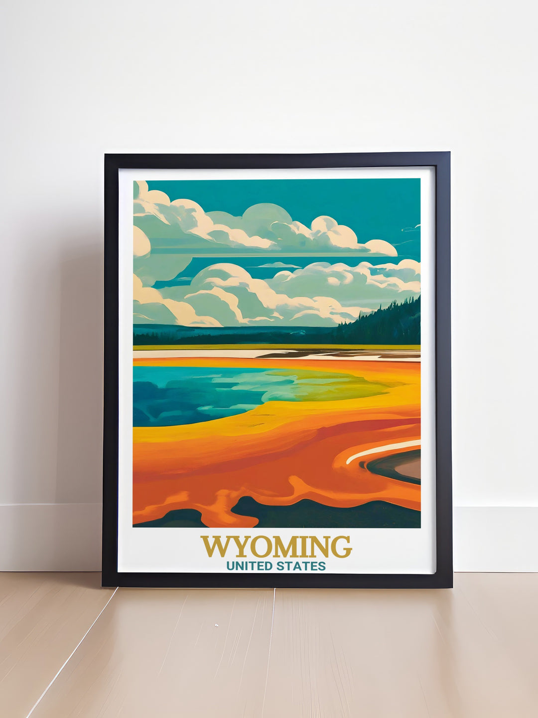 National Park Poster collection including Jackson Hole Wyoming and Yellowstone National Park Elegant Home Decor bringing breathtaking landscapes and vibrant colors into your living space