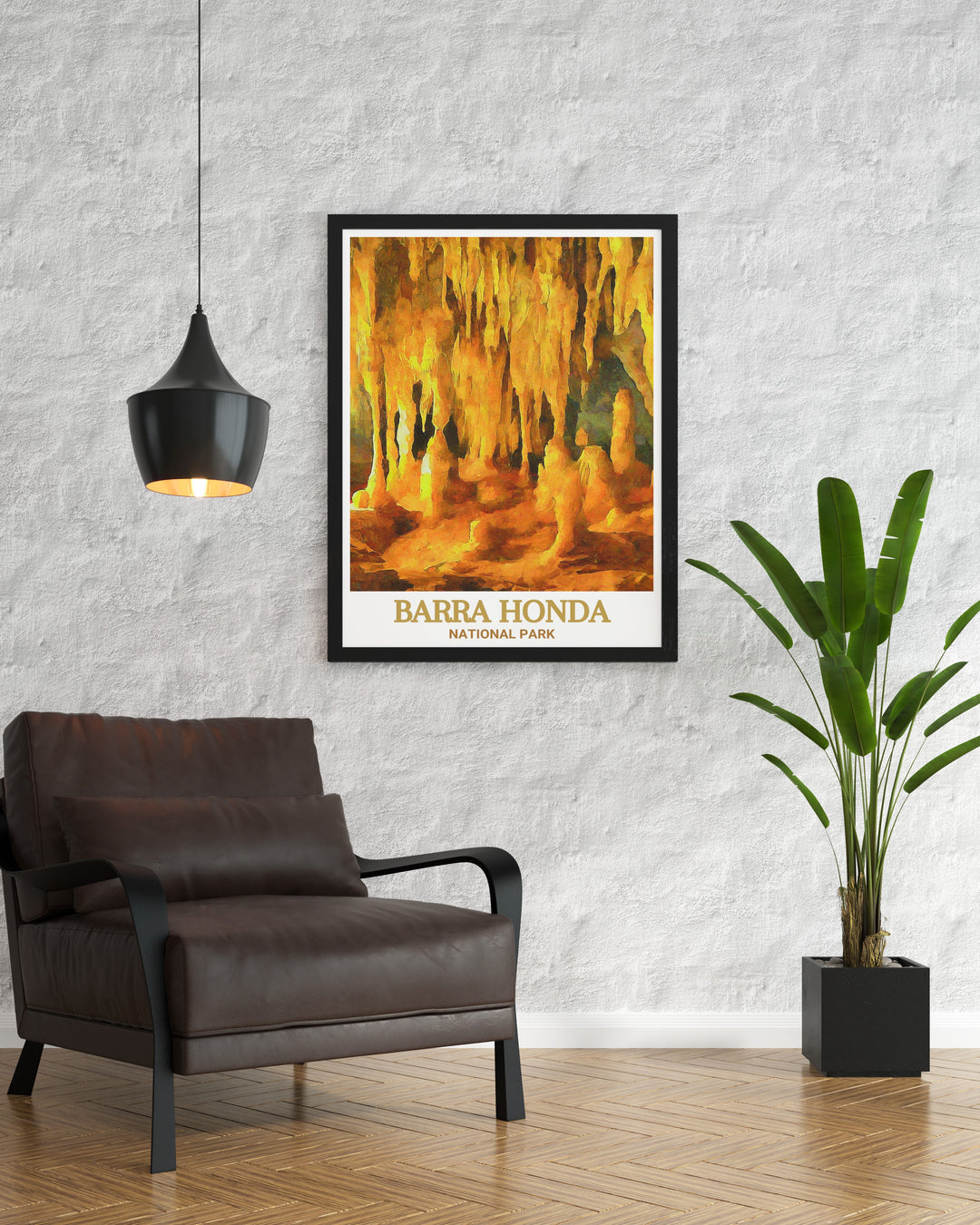 La Trampa Cave Decor offers a captivating depiction of the subterranean beauty of La Trampa Cave in Barra Honda National Park. This Costa Rica travel poster is perfect for anyone who loves the outdoors and seeks to add a touch of natures hidden wonders to their home.