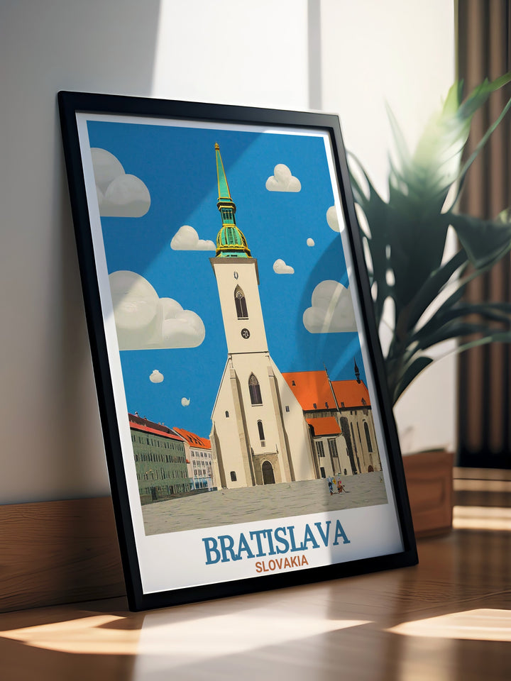 Detailed St. Martins Cathedral modern art printed on premium quality paper ensuring long lasting durability and vibrant colors a perfect statement piece for any art collection or home decor