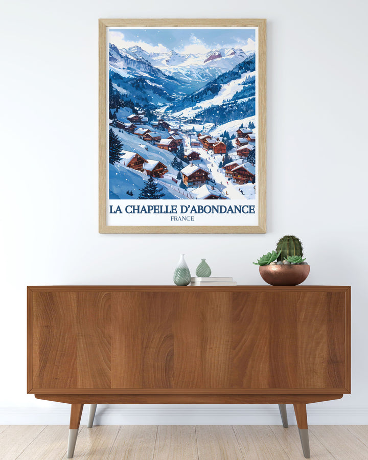 Transform your home with Dents du midi and Val d Abondance Modern Art these pieces bring the tranquil beauty of the French Alps into your space offering a perfect blend of retro and contemporary aesthetics