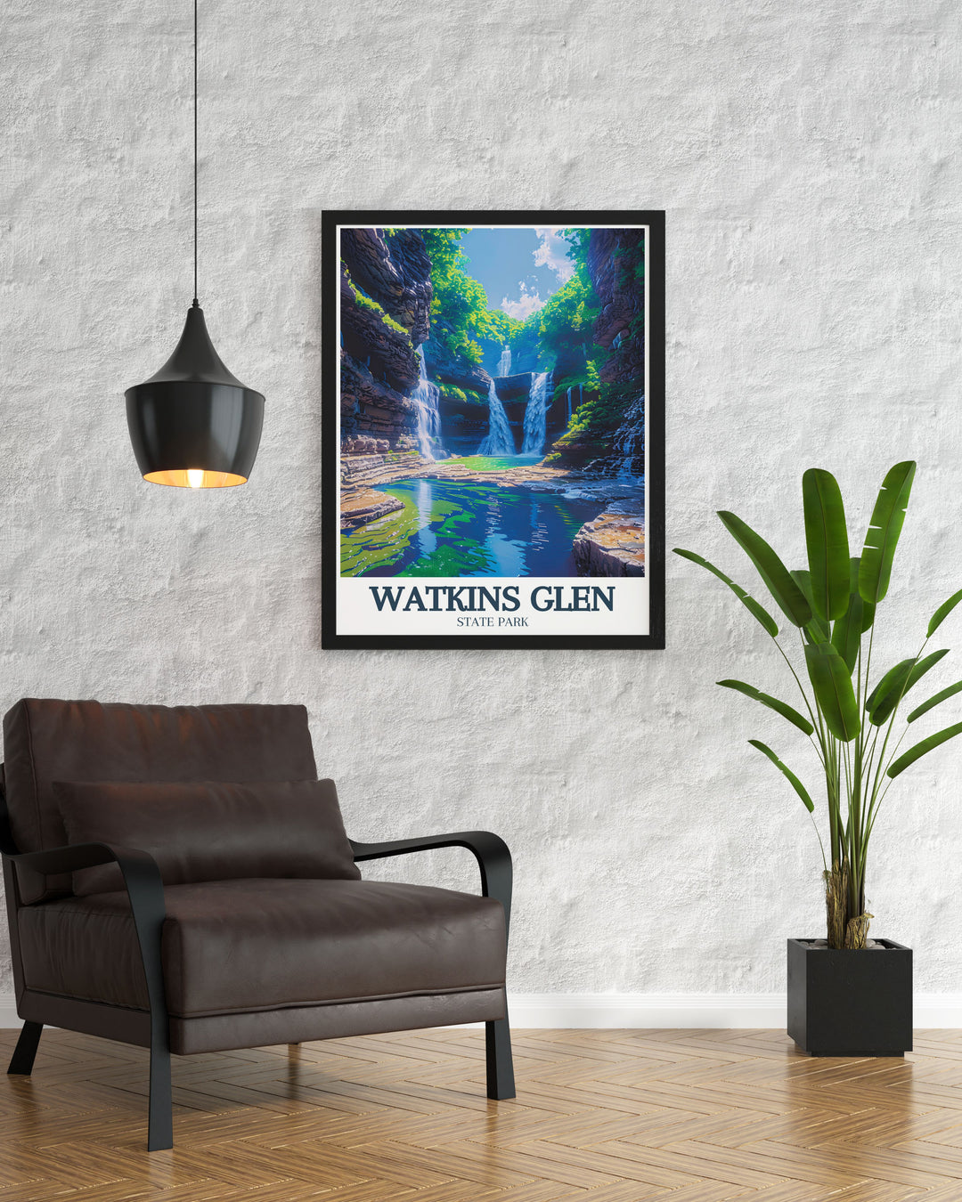 Stunning gallery wall art of Wandsworth Park, London, capturing the parks scenic views and serene landscapes, ideal for creating a peaceful and elegant focal point in your home.
