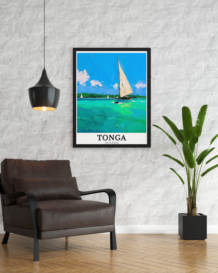 Tropical Tongatapu Tonga Islands stunning prints create a visually appealing focal point ideal for refreshing your living room or office decor