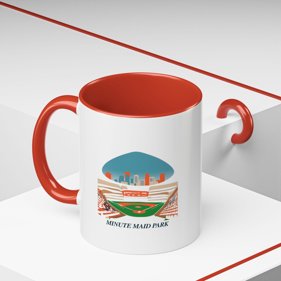 This Minute Maid Park mug blends artistic craftsmanship with practicality. Featuring stunning designs inspired by the stadium, it is dishwasher-safe and made from durable ceramic, making it ideal for coffee or tea lovers. A great gift for collectors.