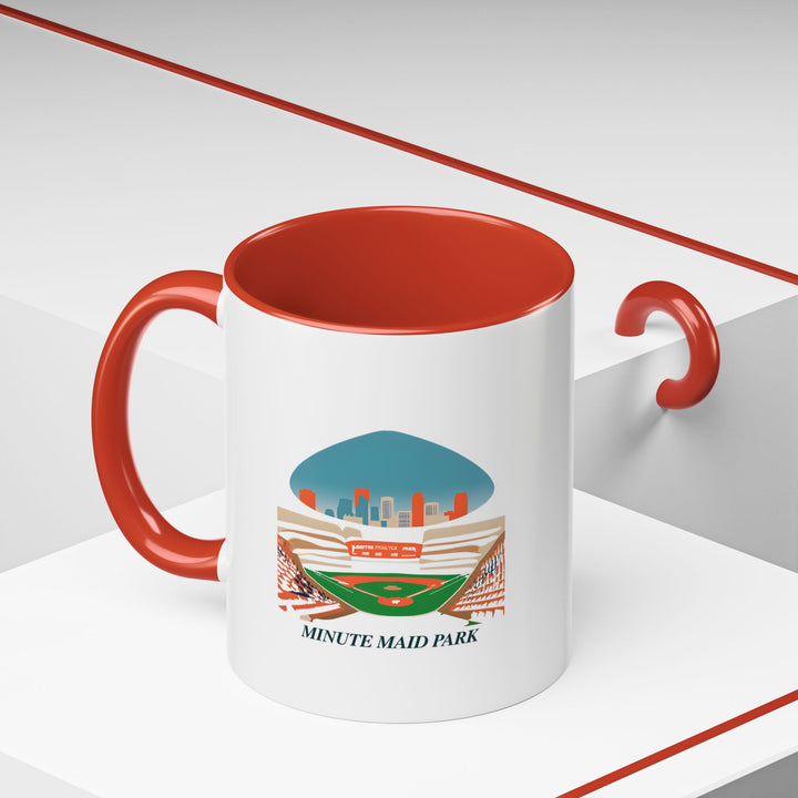 This Minute Maid Park mug blends artistic craftsmanship with practicality. Featuring stunning designs inspired by the stadium, it is dishwasher-safe and made from durable ceramic, making it ideal for coffee or tea lovers. A great gift for collectors.