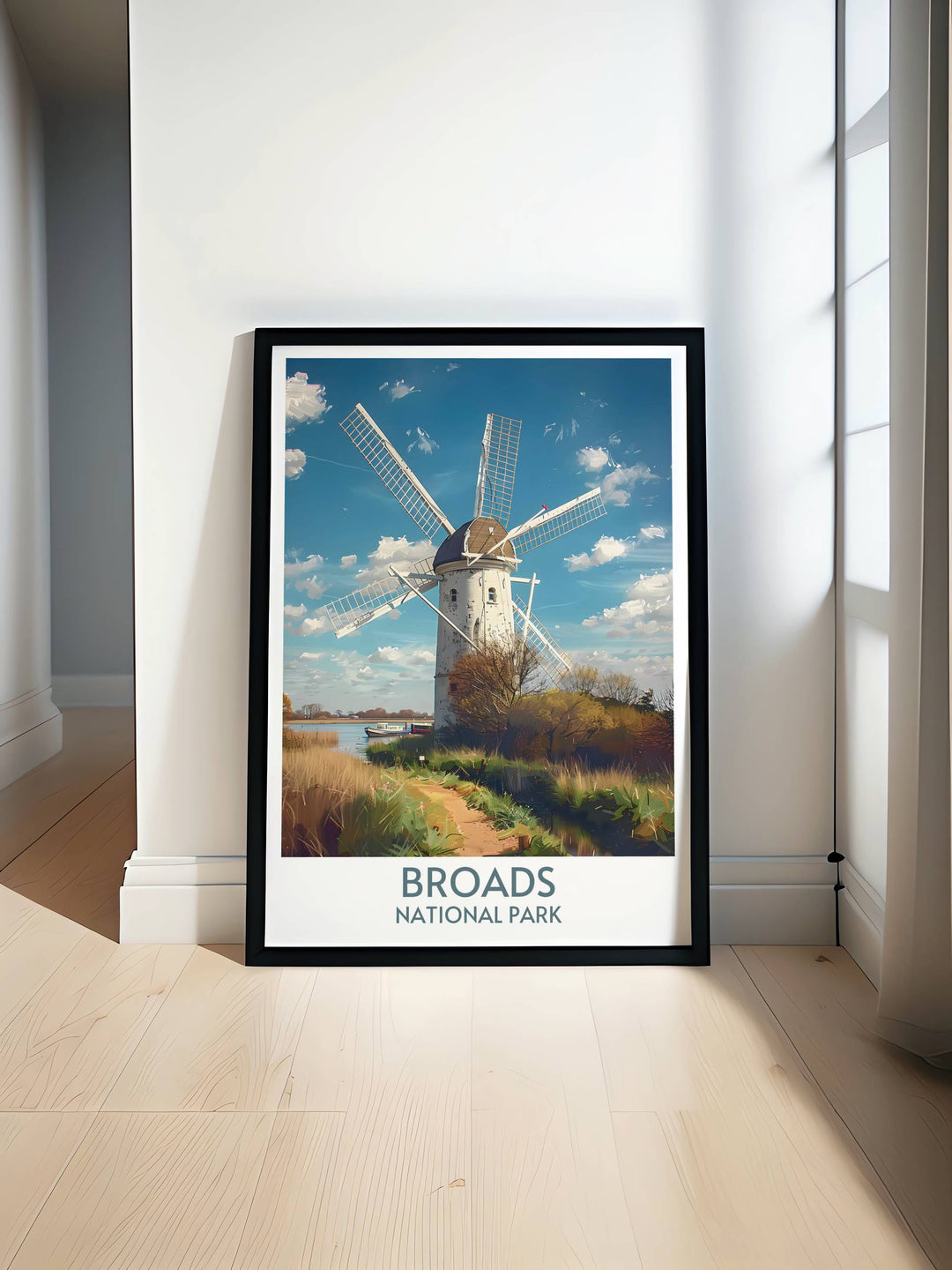 Experience the charm of the Norfolk Broads with this Thurne Windmill art print. Perfect for home decor, this print captures the serene beauty and iconic structure of Thurne Windmill in stunning detail, ideal for any room.