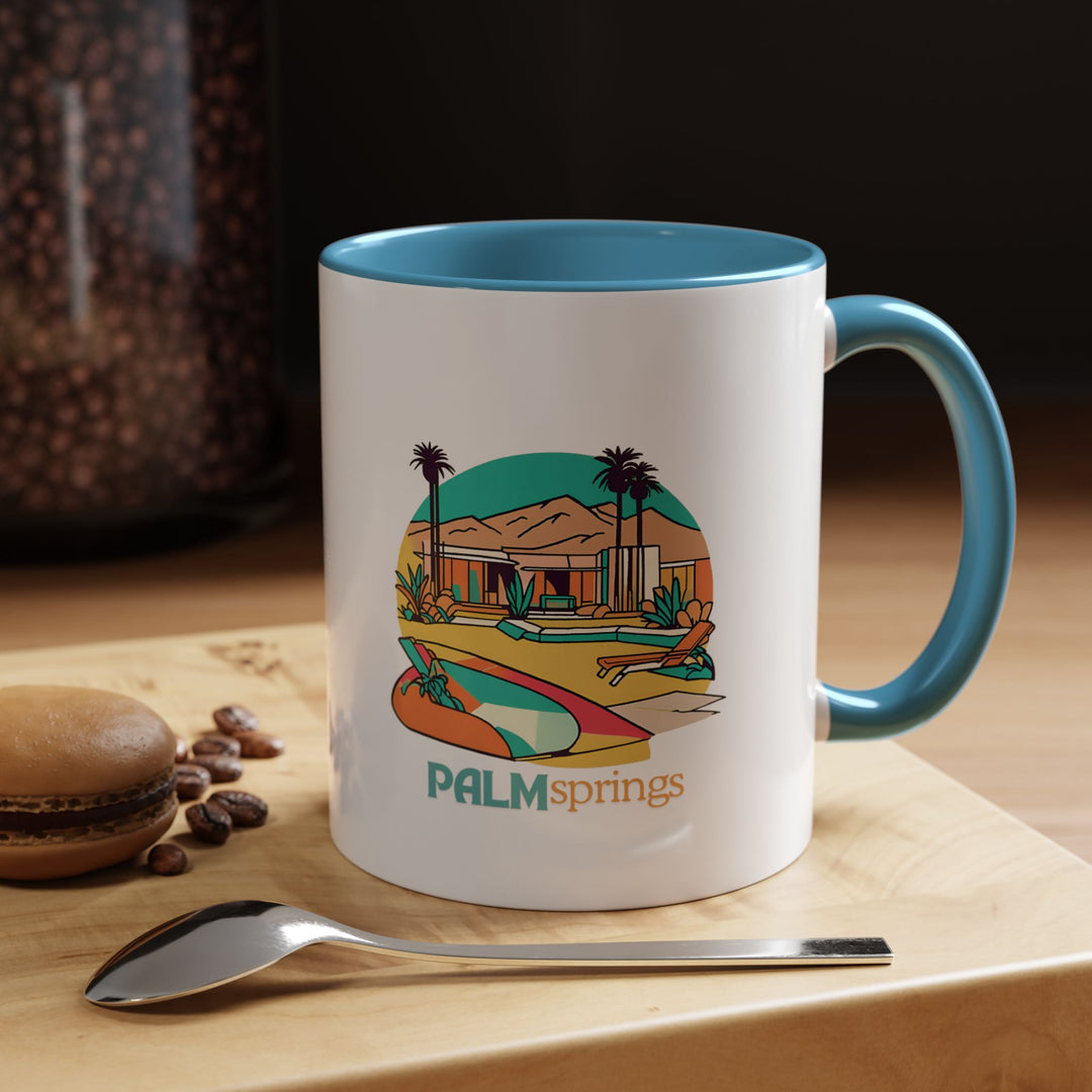 Enjoy your favorite beverages with this Palm Springs mug showcasing vibrant artwork of the city’s picturesque landscapes and iconic buildings. Durable and dishwasher safe, it is perfect for personal use or as a meaningful gift for collectors and nature lovers.