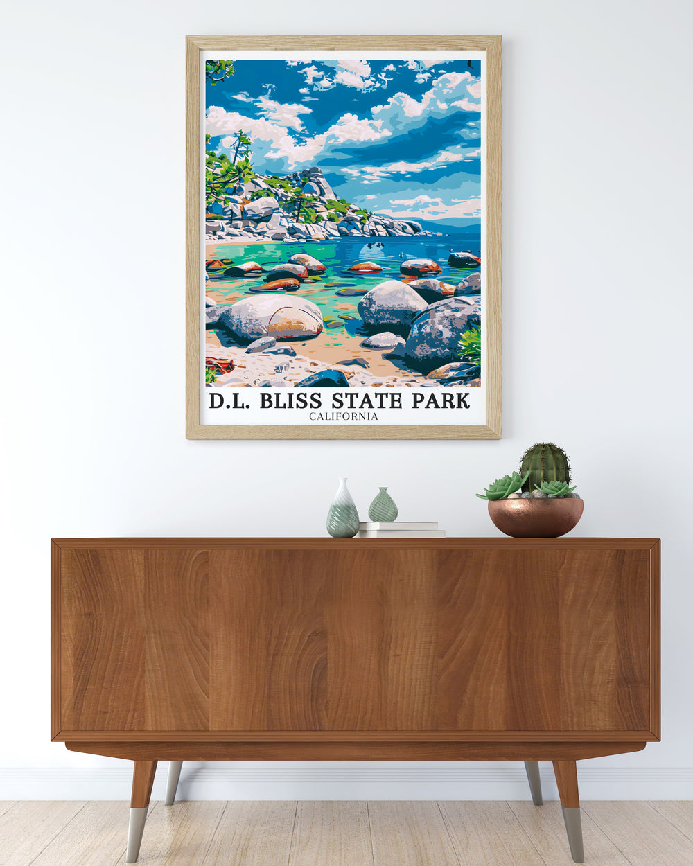 Enhance your living space with Lake Tahoe, Emerald Bay modern prints featuring the tranquil scenes of Bliss State Park. These stunning California art pieces are ideal for anyone who loves the outdoors and wants to bring the natural beauty of Lake Tahoe into their home