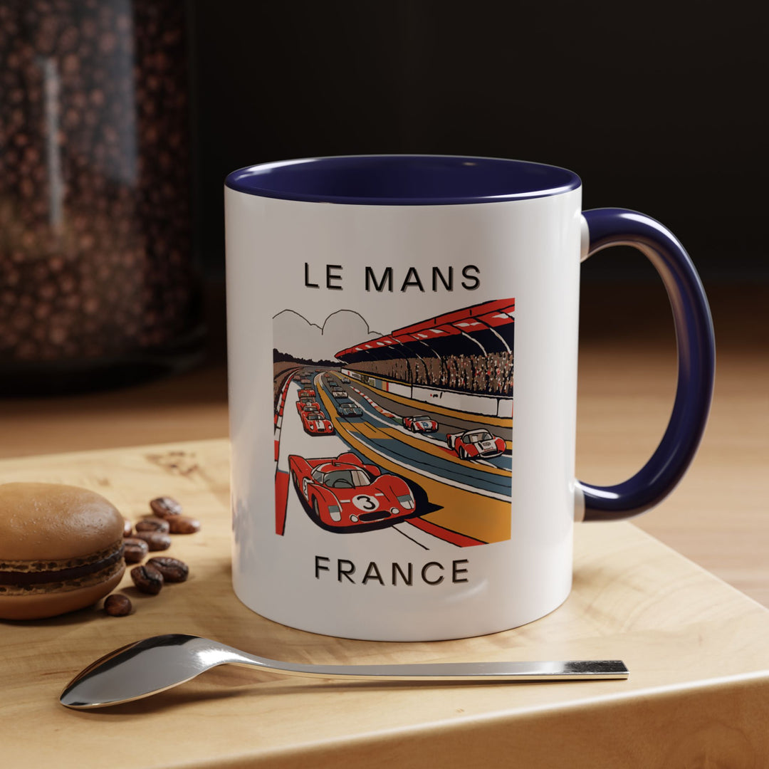 A striking Le Mans France mug displaying the beauty of the city. Ideal for coffee or tea lovers, this mug combines art and practicality. Dishwasher-safe and microwave-safe for easy maintenance, making it a perfect gift.