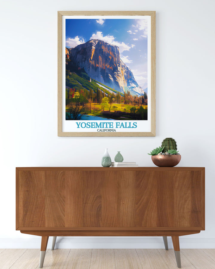 Elegant El Capitan decor showcasing the majestic rock formation with detailed artwork for California travel enthusiasts