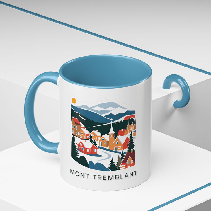 Bring the essence of Mont Tremblant into your home with this stylish mug. Featuring artwork inspired by the region’s scenic charm, it is dishwasher-safe and perfect for hot beverages, making it a wonderful keepsake.