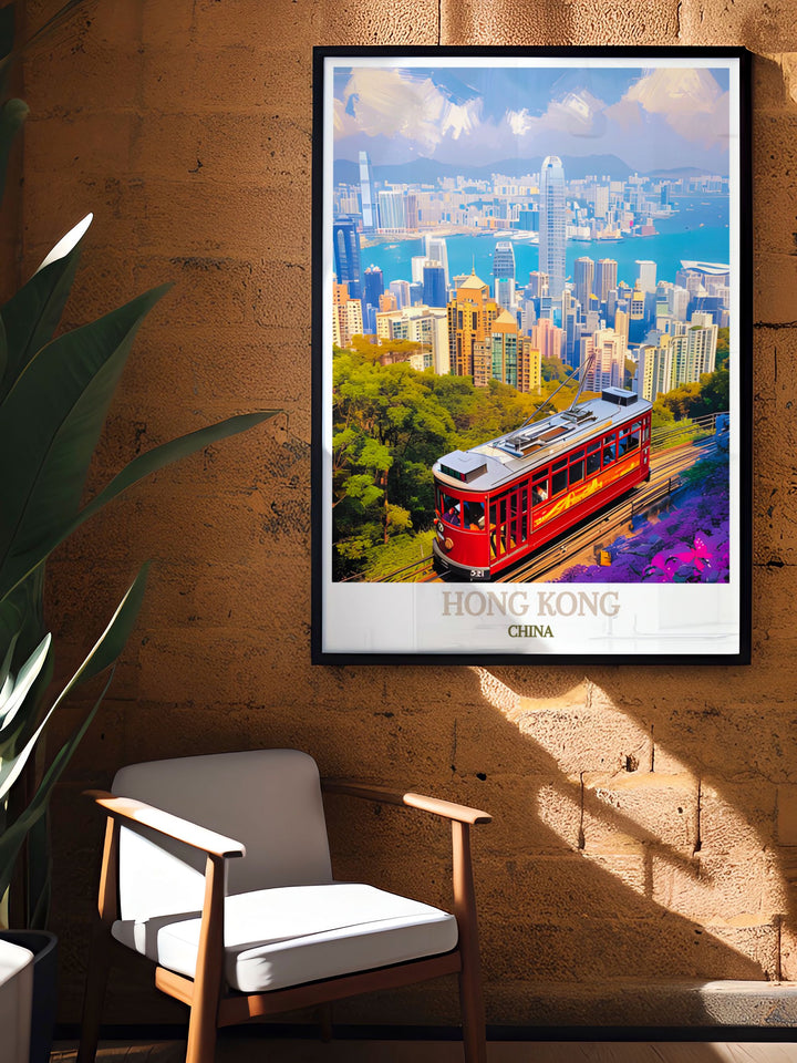 Highlighting the electrifying spirit of Hong Kong, this travel poster features its vibrant nightlife and cultural fusion. Perfect for those who appreciate dynamic cityscapes, this artwork brings the energy of Hong Kong into your home.
