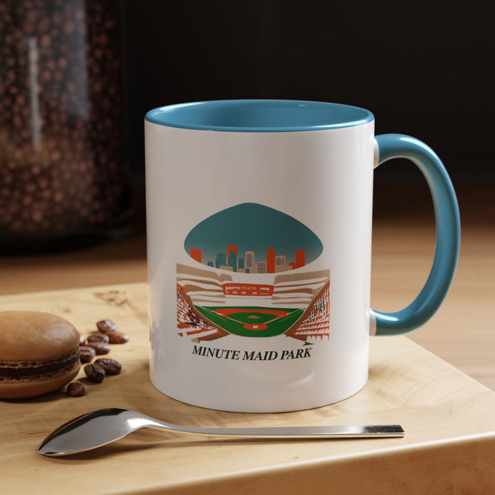 A beautifully designed Minute Maid Park mug celebrating Houston baseball. Perfect for coffee or tea lovers, it features vibrant artwork inspired by the iconic stadium. Durable and dishwasher-safe, it makes a thoughtful gift or keepsake for fans and collectors.