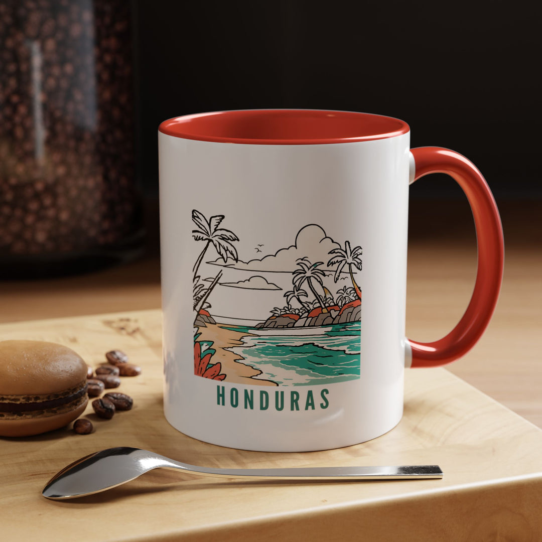 Celebrate the culture of Honduras with this artistic ceramic mug featuring vibrant designs. Durable, dishwasher-safe, and microwave-friendly, it is perfect for coffee or tea enthusiasts and makes a thoughtful gift or keepsake for travelers.