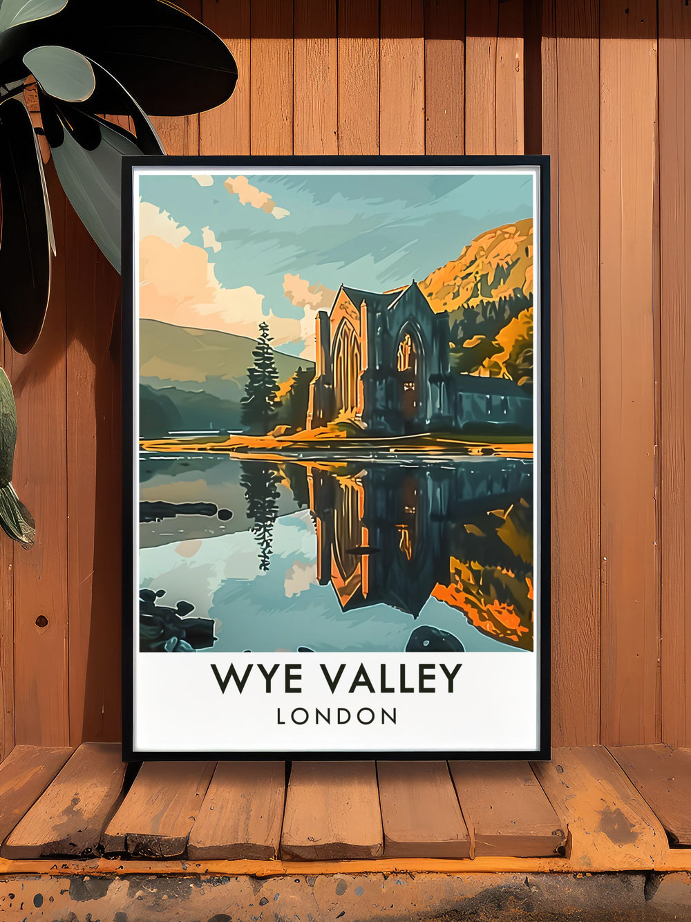 Tintern Abbey Modern Prints capturing the beauty of the Wye Valley a must have decor piece for creating a serene and sophisticated home environment