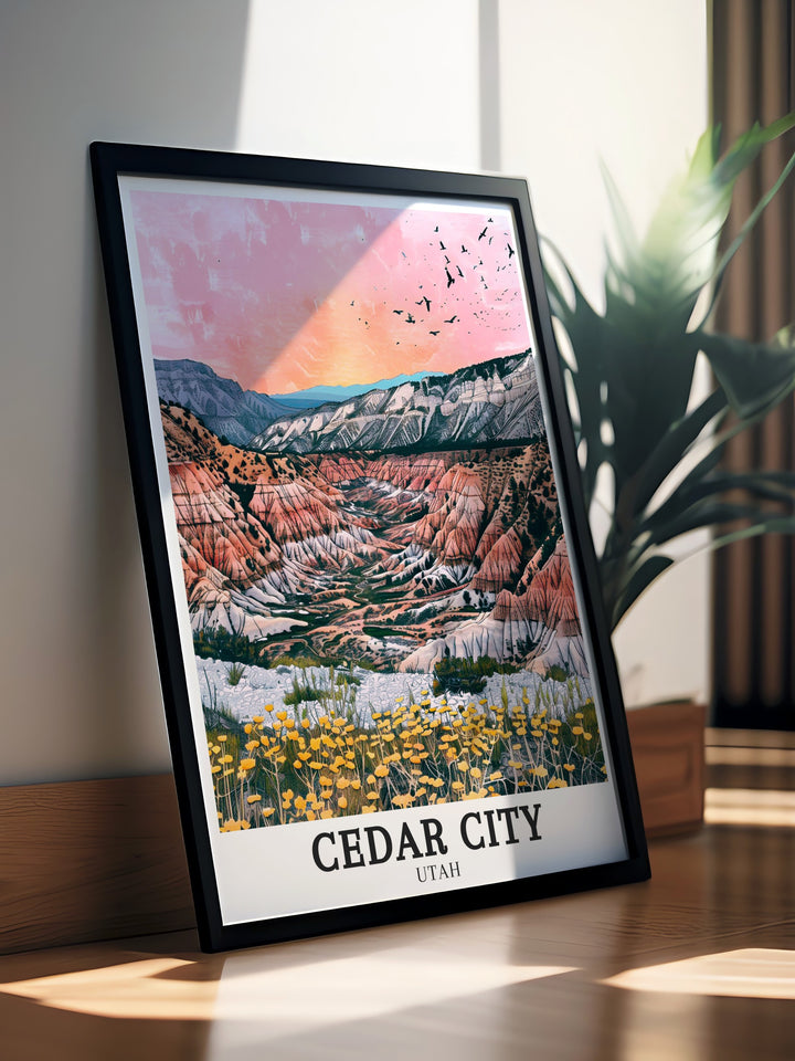 Cedar Breaks National Monument wall art featuring the Utah mountains a beautiful addition to any room whether you are decorating a living room or office this print brings the serenity and power of Utahs landscapes into your space