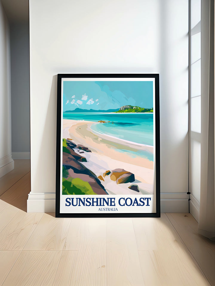 Vibrant Australia Poster featuring Whitehaven Beach Whitsunday Island perfect for adding a touch of natural beauty to your home decor with stunning colors and serene landscapes