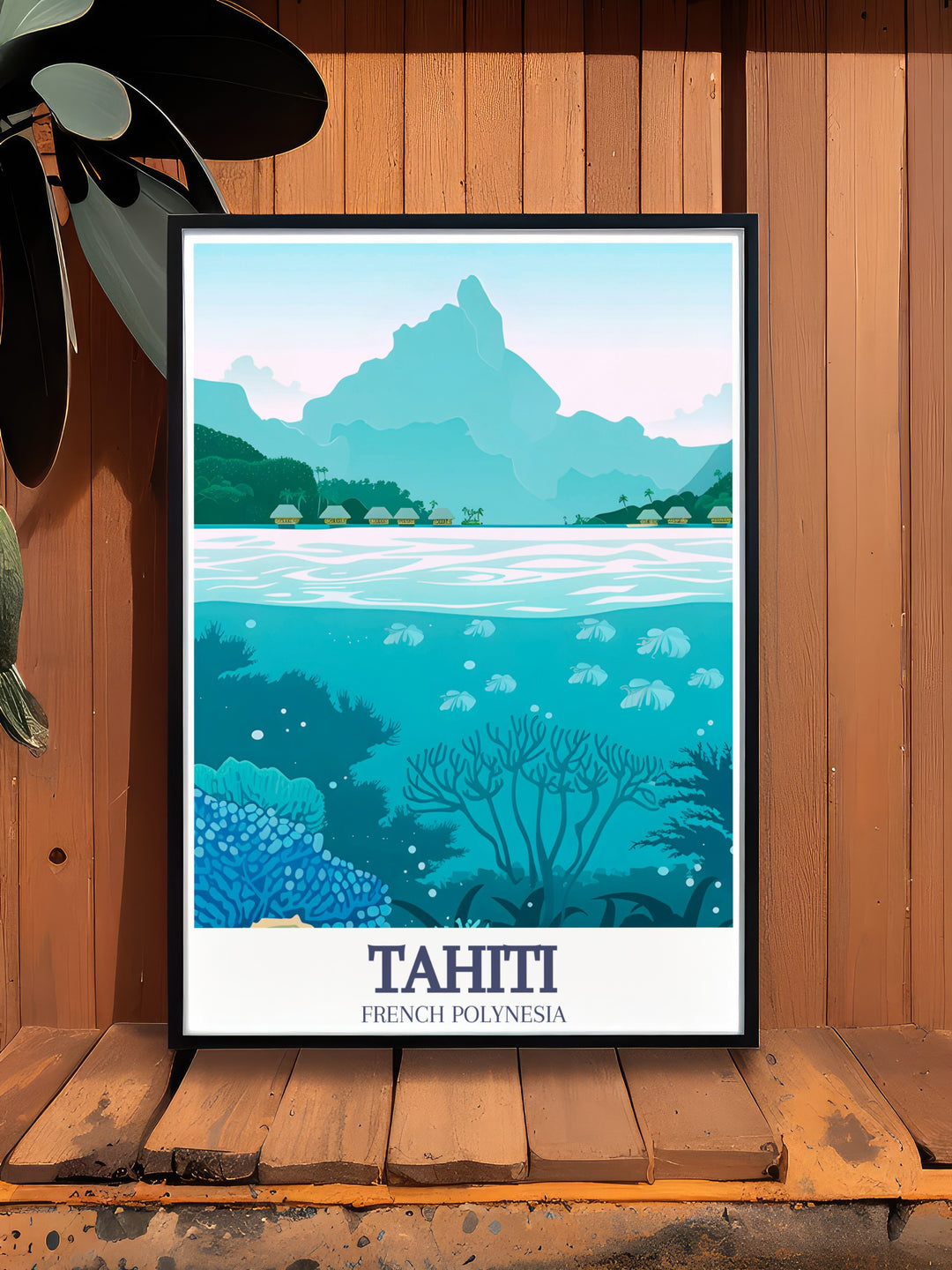 Transform your living space with a breathtaking Tahiti travel print featuring the iconic Bora Bora and Moorea landscapes This art print captures the tropical charm of French Polynesia making it a perfect gift for travelers