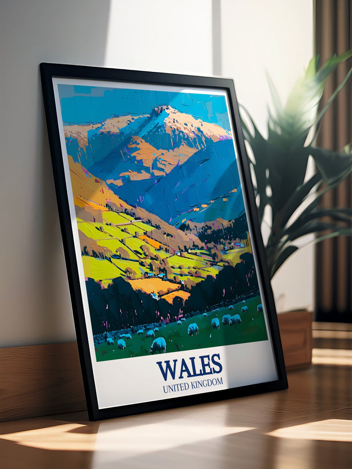 Bring history and elegance into your home with our Llansteffan Castle wall art and Snowdonia National Park Mount Snowdon framed prints showcasing the beauty of Wales