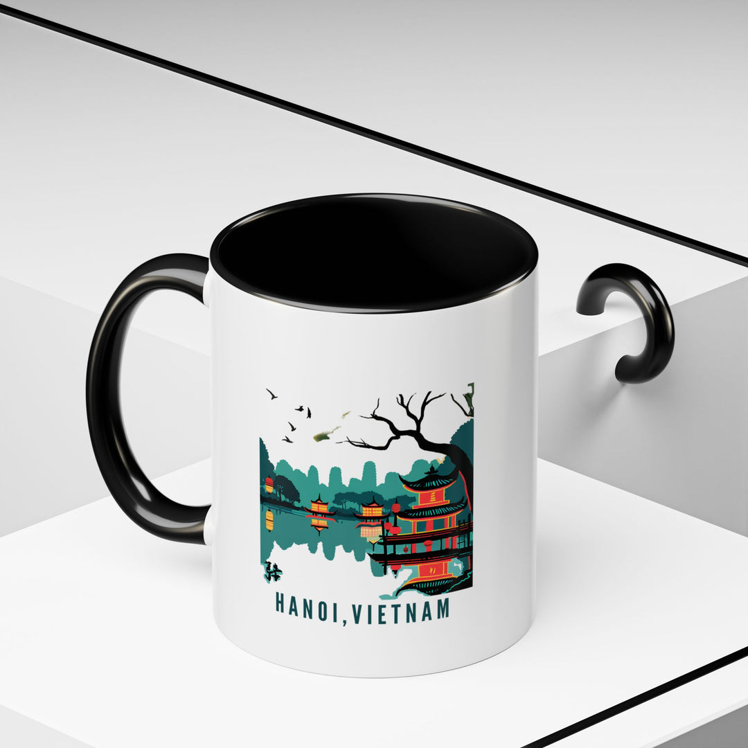 This Hanoi, Vietnam mug combines elegance with utility. Featuring vibrant designs inspired by the city’s heritage, it is dishwasher-safe and crafted from high-quality ceramic for daily use or gifting.