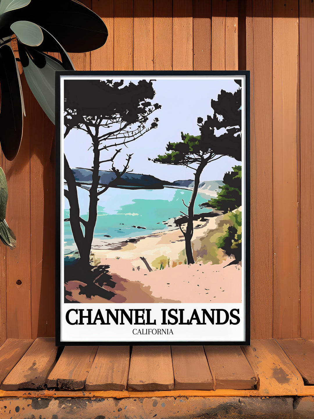 Unique Santa Cruz Island, Painted Cave sea cave poster capturing the beauty and adventure of Californias coastline an excellent choice for bucket list prints and National Park enthusiasts.