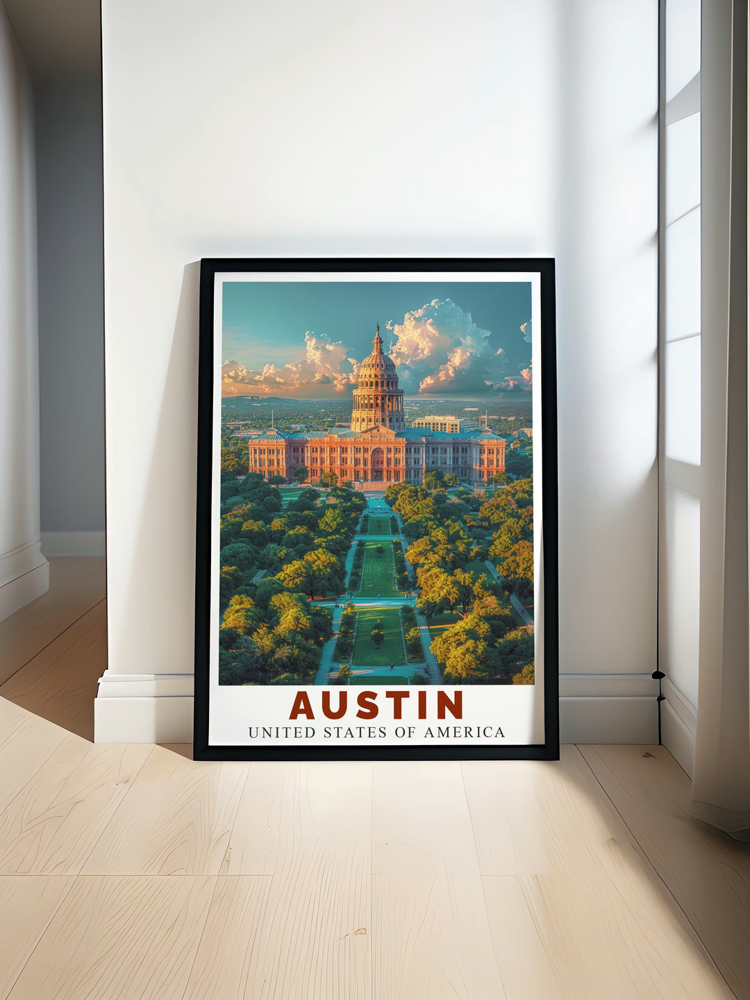 Bonnaroo Poster featuring vibrant festival scenes perfect for music lovers and home decor enthusiasts with Texas State Capitol adding a touch of elegance to any room ideal for music memorabilia and modern prints collectors